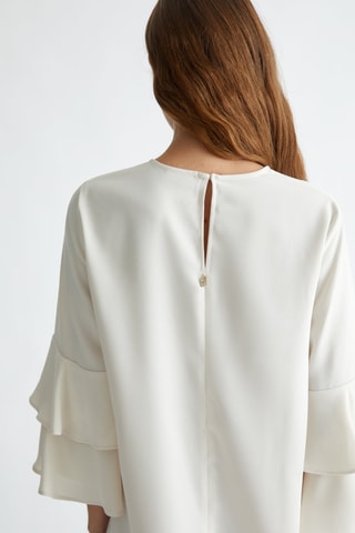 Vestido recto - Beige