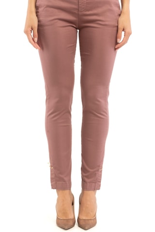 Pantalón de tiro alto - Marrón