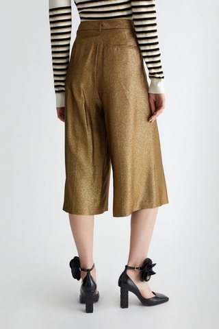 Bermudas de tiro alto - Dorado