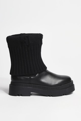 Botines de piel Love 65 - Negro - Negro