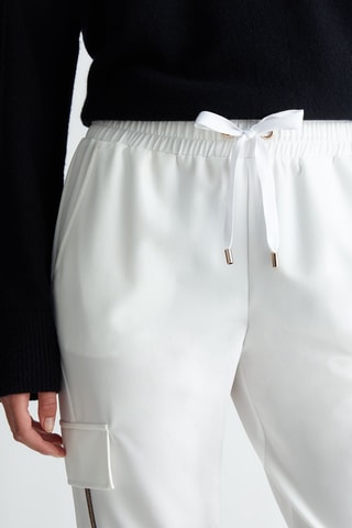 Pantalón cargo - Blanco