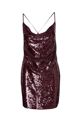 Vestido recto - Burdeos