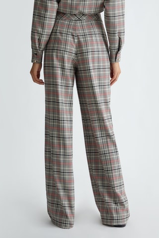 Pantalón palazzo de tiro alto - Rojo