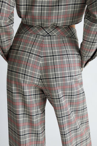Pantalón palazzo de tiro alto - Rojo