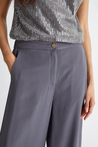 Pantalón de seda - Gris