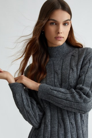 Vestido jersey - Gris