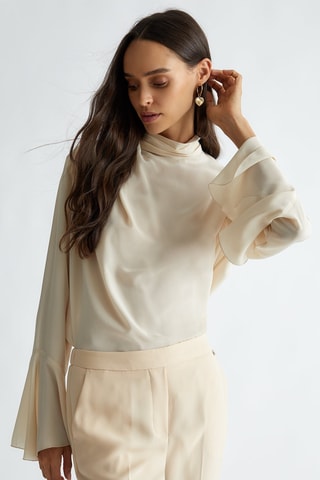 Túnica de seda - Beige