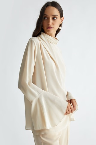 Túnica de seda - Beige
