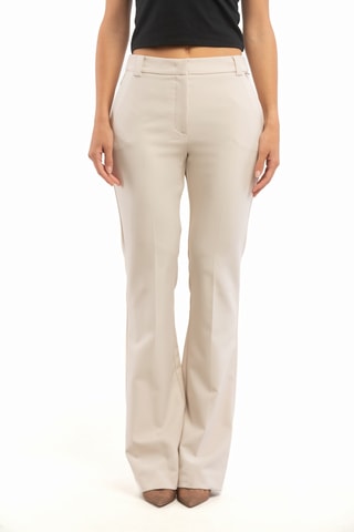 Pantalón flare - Beige