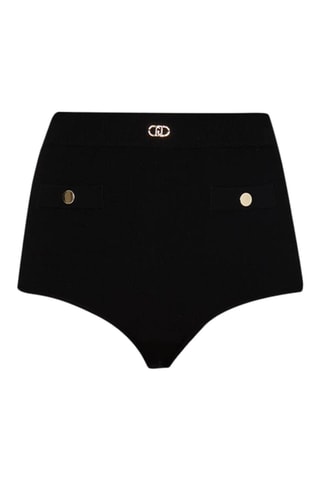 Short de tiro alto - Negro