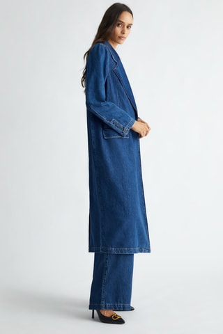 Chaqueta larga vaquera - Azul