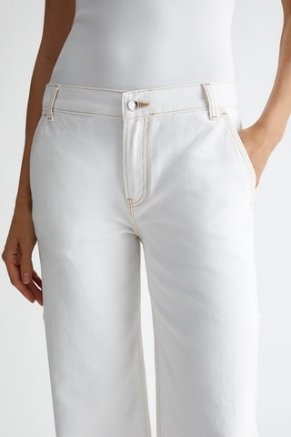Pantalón flare - Blanco