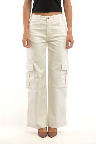 Pantalón de tiro alto - Blanco