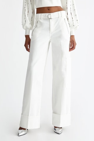 Pantalón flare - Blanco