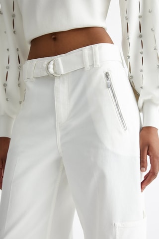 Pantalón flare - Blanco