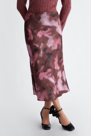 Falda midi - Rosa