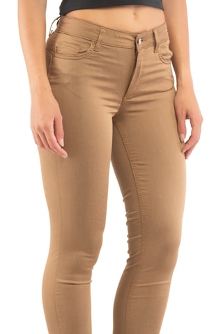 Pantalón de tiro alto - Beige