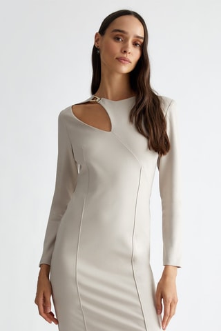 Vestido de tubo - Beige
