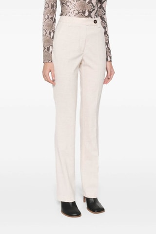 Pantalón flare - Beige