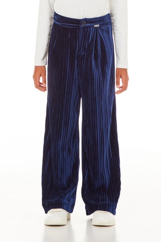 Pantalón plisado - Azul
