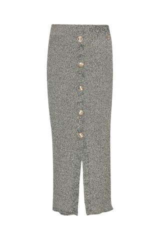 Falda de tubo de talle alto - Beige