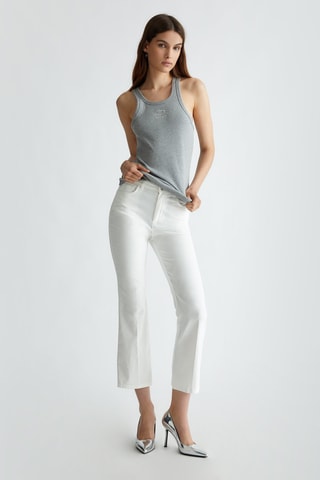 Pantalón de tiro alto - Blanco