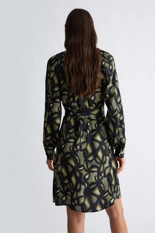 Vestido evasé - Verde