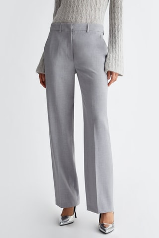 Pantalón chino de tiro alto - Celeste
