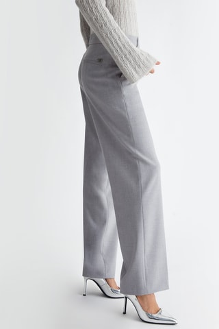 Pantalón chino de tiro alto - Celeste
