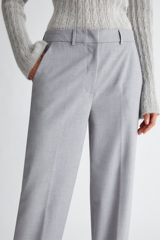 Pantalón chino de tiro alto - Celeste