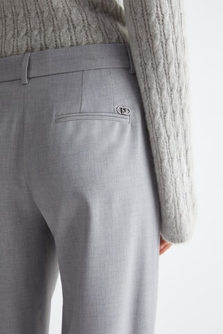 Pantalón chino de tiro alto - Celeste