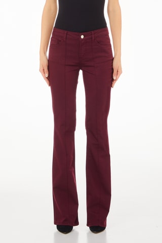 Pantalón bootcut - Burdeos
