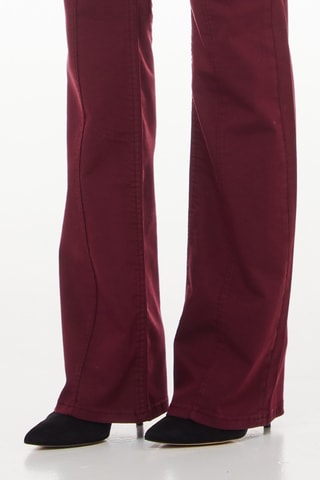 Pantalón bootcut - Burdeos