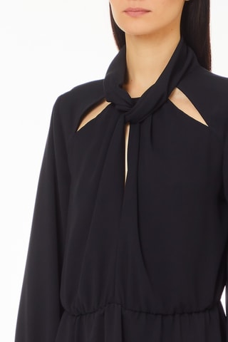 Vestido evasé - Negro