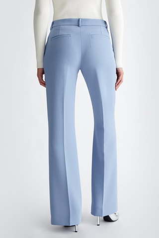 Pantalón flare de tiro alto - Azul
