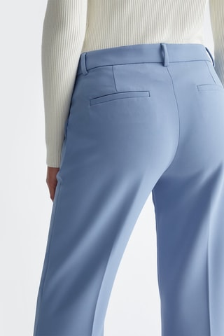 Pantalón flare de tiro alto - Azul