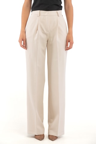 Pantalón palazzo - Beige