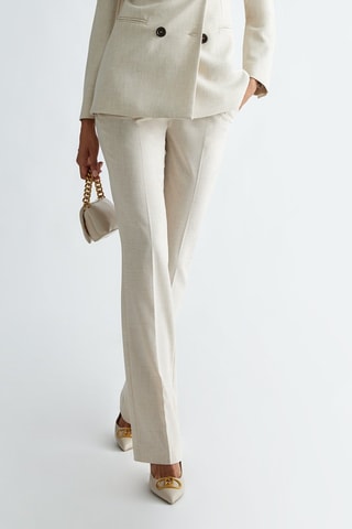 Pantalón flare - Beige