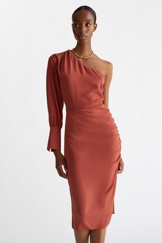 Vestido asimétrico - Naranja