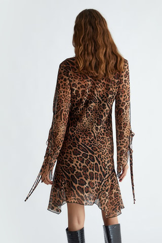 Vestido recto - Beige