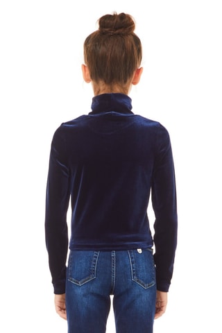 Jersey fino de terciopelo - Azul