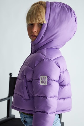 Anorak con capucha - Violeta