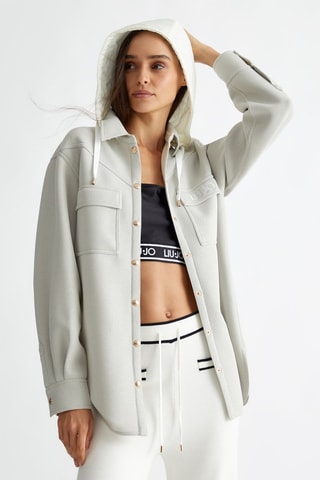 Sobrecamisa con capucha - Blanco