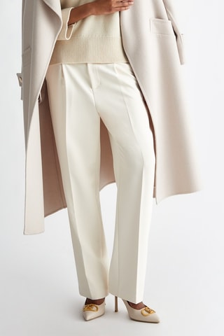 Pantalón de tiro alto - Beige