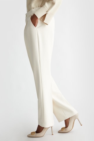 Pantalón de tiro alto - Beige
