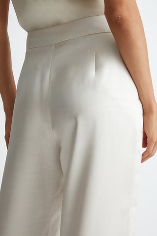Pantalón de tiro alto - Beige
