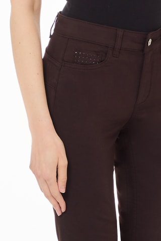 Pantalón de tiro alto - Marrón