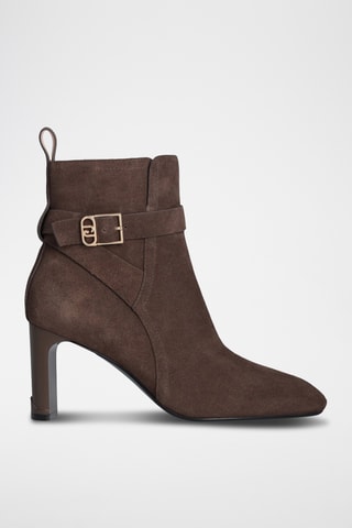 Botines de nobuk - Negro