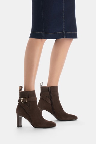 Botines de nobuk - Negro