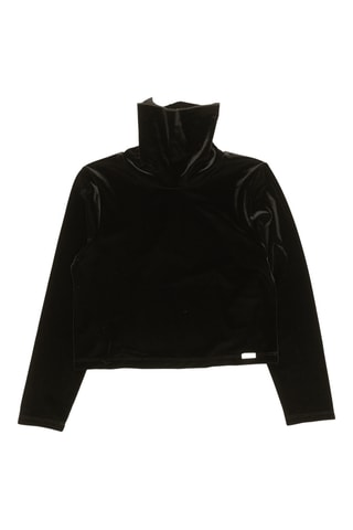 Jersey fino de terciopelo - Negro